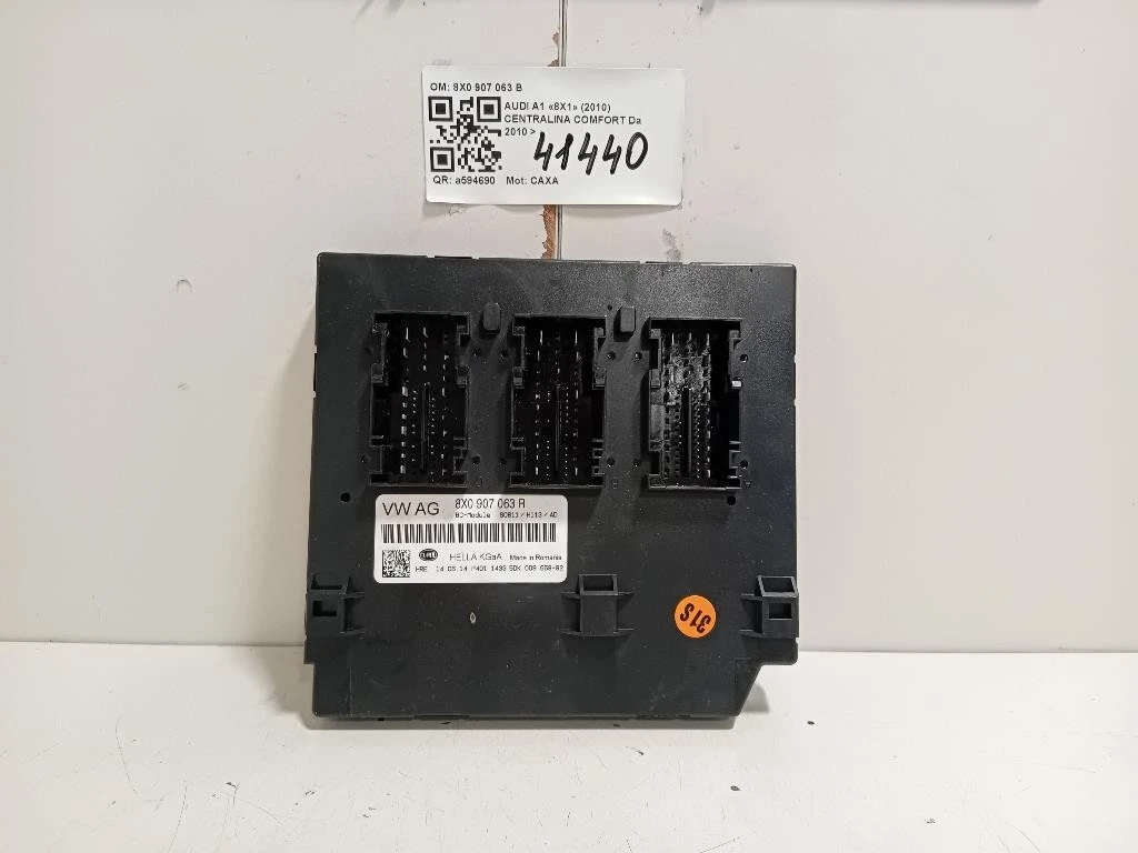 Centralina Comfort 8X0 907 063 B Audi A1 8X1 2010