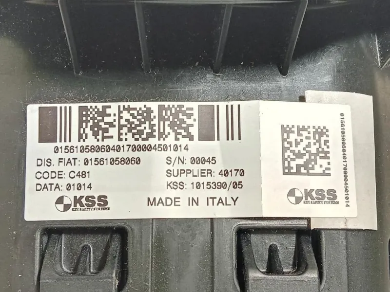 Air-bag Guidatore 01561058060 Alfa Romeo Giulietta 2013