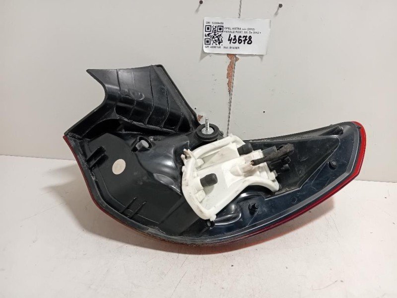 Fanale POST SX 13306459 Opel Astra J 2012