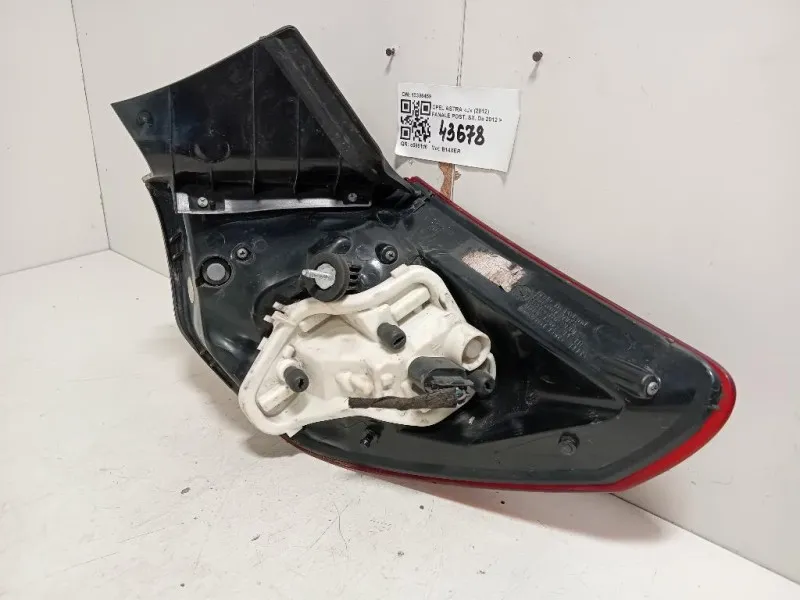 Fanale POST SX 13306459 Opel Astra J 2012