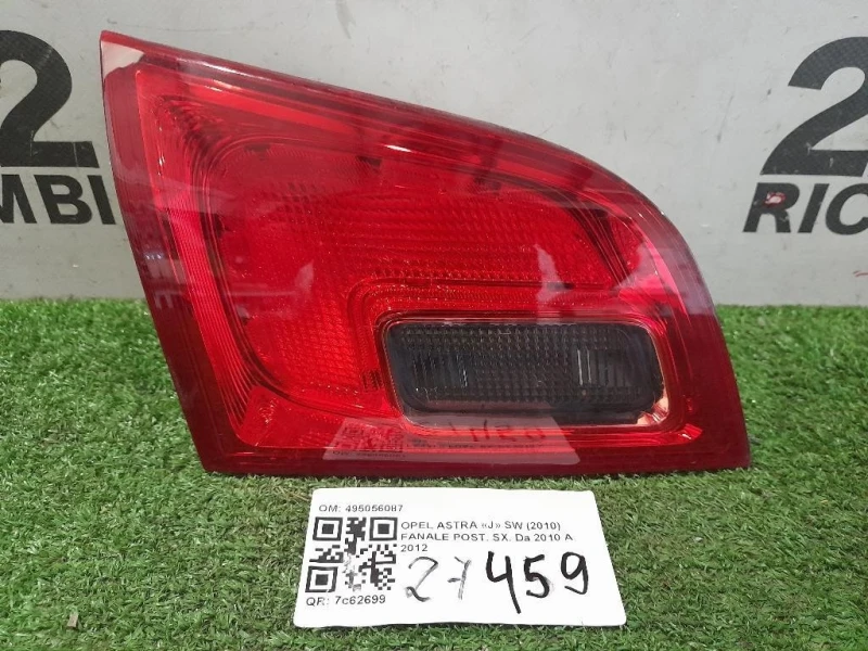 Fanale POST SX 495056087 Opel Astra J SW 2010