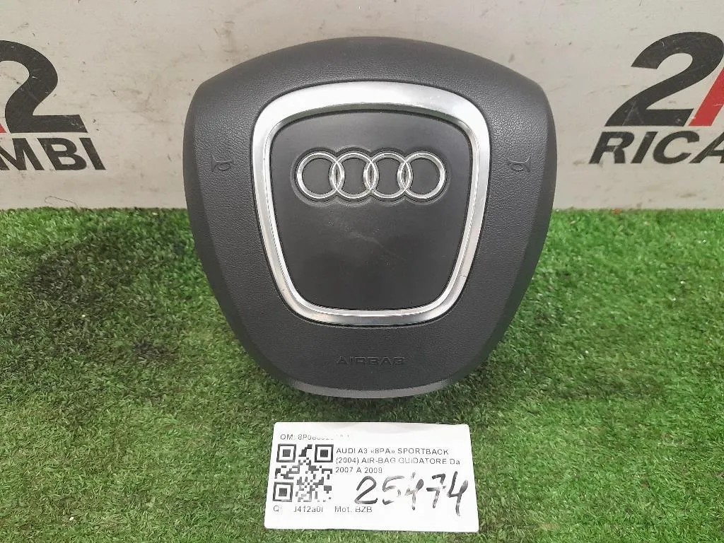 Air-bag Guidatore 8P0880201AJ Audi A3 8PA Sportback 2004