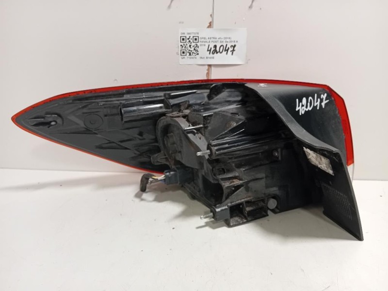 Fanale POST SX 39077375 Opel Astra K 2016