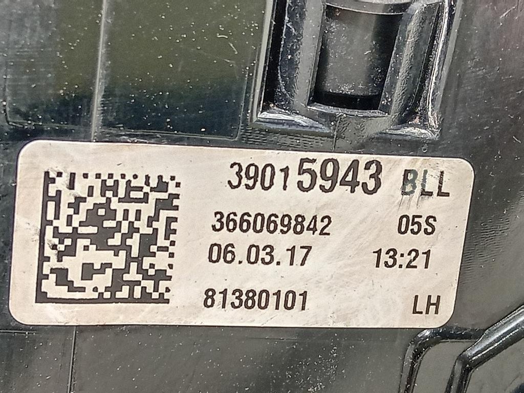 Fanale POST SX 39015943 Opel Astra K 2016