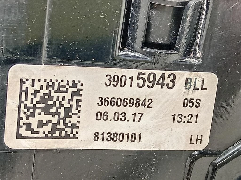 Fanale POST SX 39015943 Opel Astra K 2016