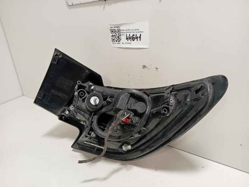Fanale POST SX 39015943 Opel Astra K 2016