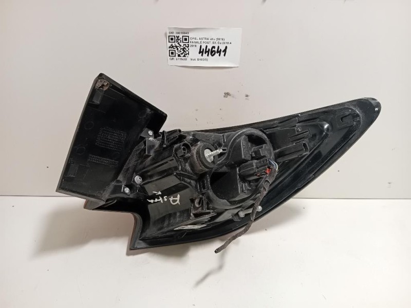 Fanale POST SX 39015943 Opel Astra K 2016
