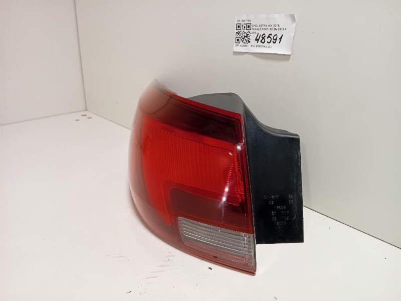 Fanale POST SX 39077374 Opel Astra K 2016