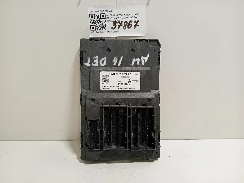 Centralina Comfort 8W0907063AC Audi A4 8W5 Avant 2015