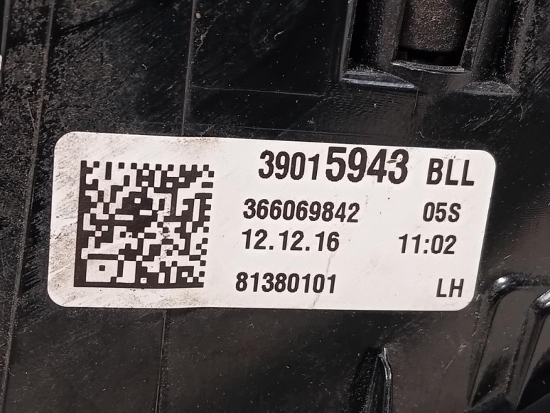 Fanale POST SX 39015943 Opel Astra K 2016