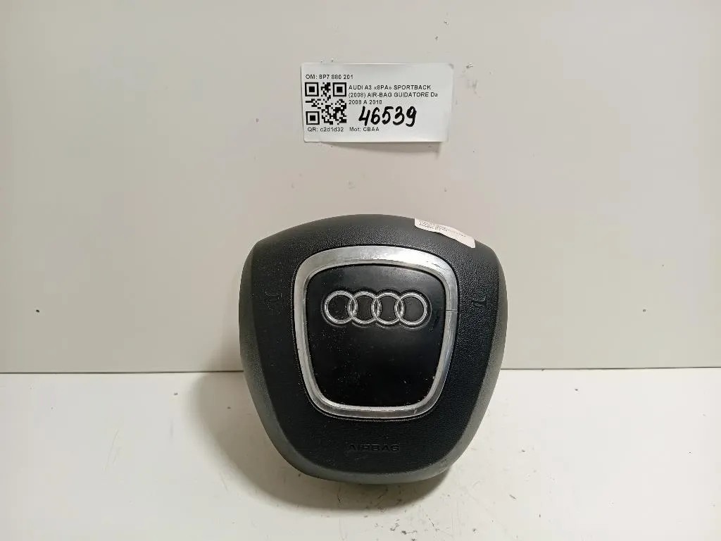 Air-bag Guidatore 8P7 880 201 Audi A3 8PA Sportback 2008