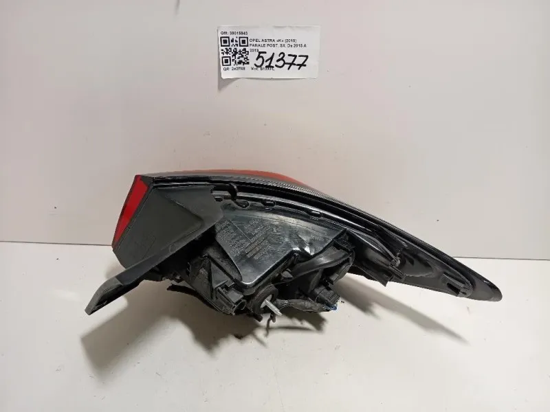 Fanale POST SX 39015943 Opel Astra K 2016