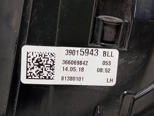 Fanale POST SX 39015943 Opel Astra K 2019