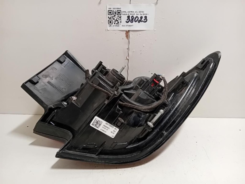 Fanale POST SX 39015943 Opel Astra K 2019