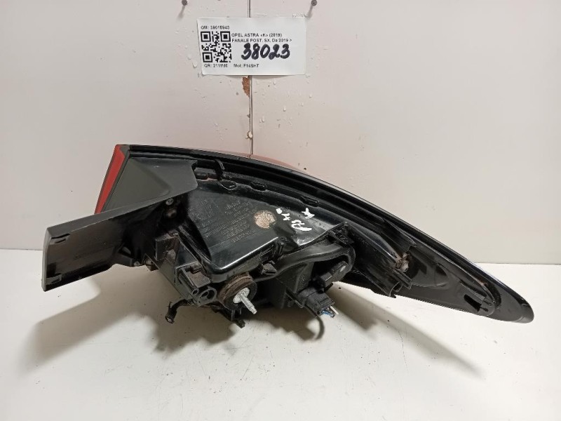 Fanale POST SX 39015943 Opel Astra K 2019