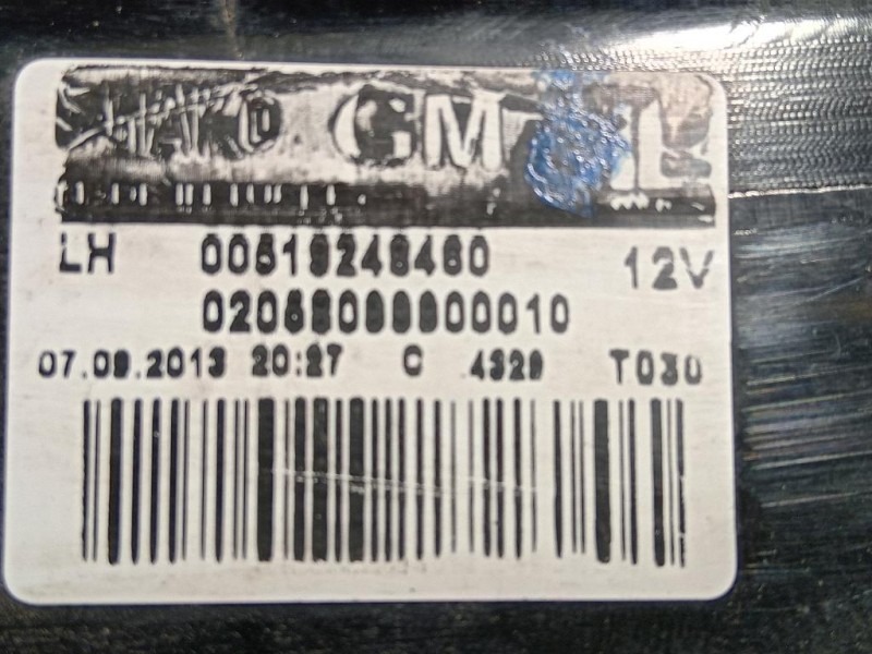 Fanale POST SX 20580748 Opel Combo D TOUR 2012