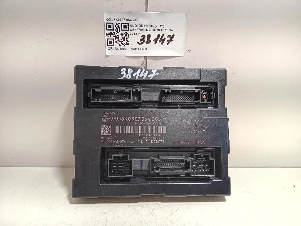 Centralina Comfort 8K0907 064 GG Audi Q5 8RB 2012