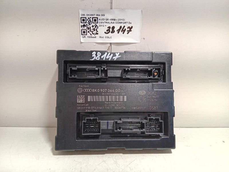 Centralina Comfort 8K0907 064 GG Audi Q5 8RB 2012