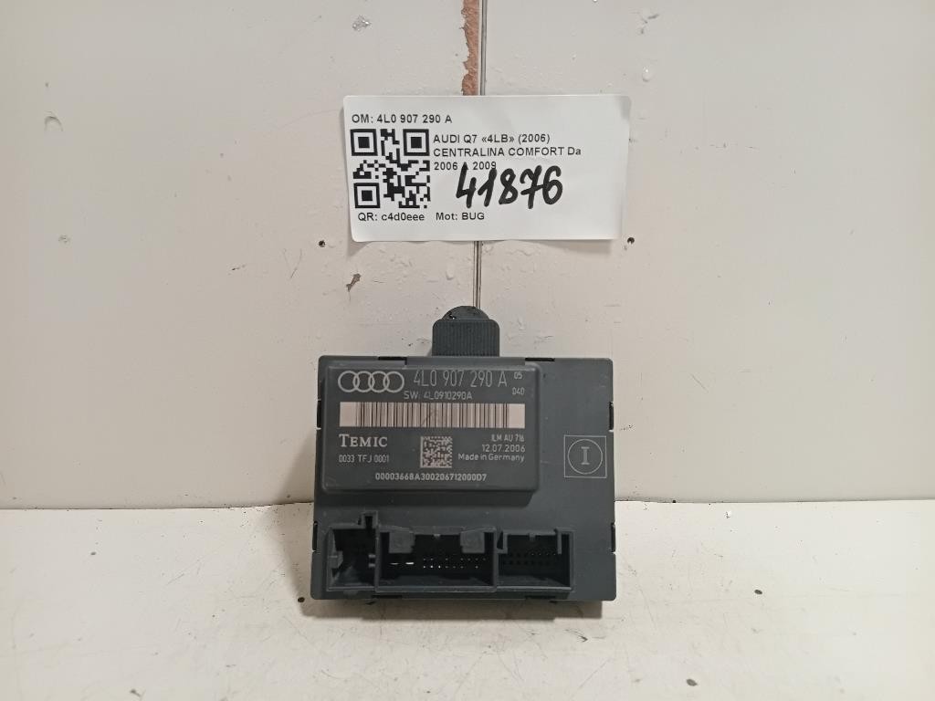 Centralina Comfort 4L0 907 290 A Audi Q7 4LB 2006