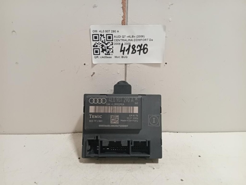 Centralina Comfort 4L0 907 290 A Audi Q7 4LB 2006