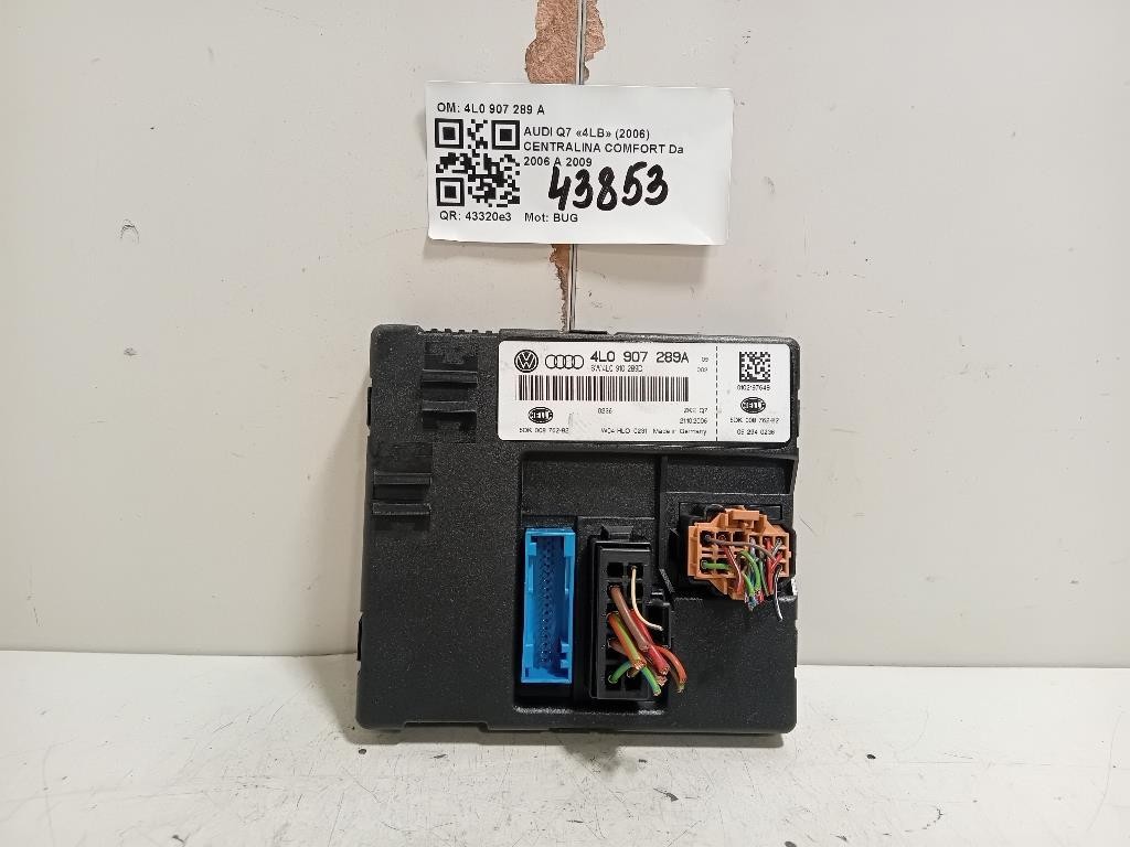 Centralina Comfort 4L0 907 289 A Audi Q7 4LB 2006