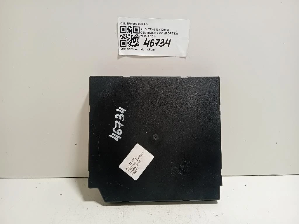 Centralina Comfort 8P0 907 063 AB Audi TT 8J3 2010