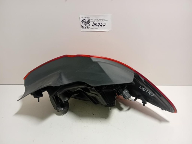 Fanale POST SX 13428447 Opel Corsa E 2014