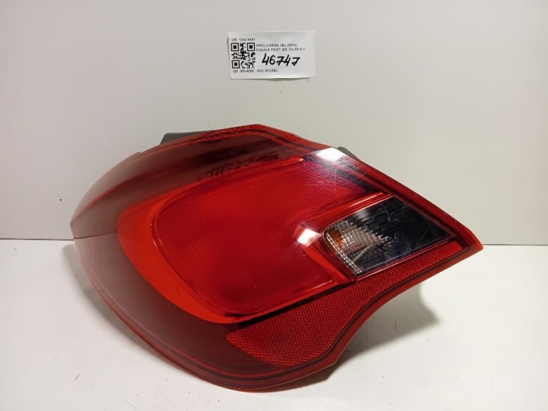 Fanale POST SX 13428447 Opel Corsa E 2014
