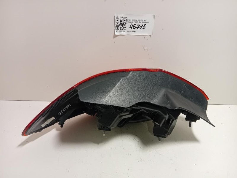 Fanale POST SX 13428448 Opel Corsa E 2014