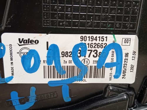 Fanale POST SX 9829317380 Opel Corsa F 2019