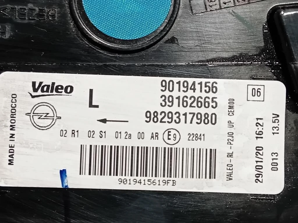Fanale POST SX 9829317980 Opel Corsa F 2019