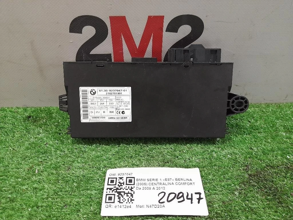 Centralina Comfort 9237047 Bmw Serie 1 E87 Berlina 2005
