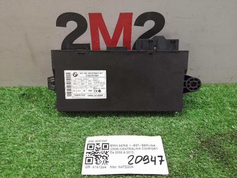 Centralina Comfort 9237047 Bmw Serie 1 E87 Berlina 2005