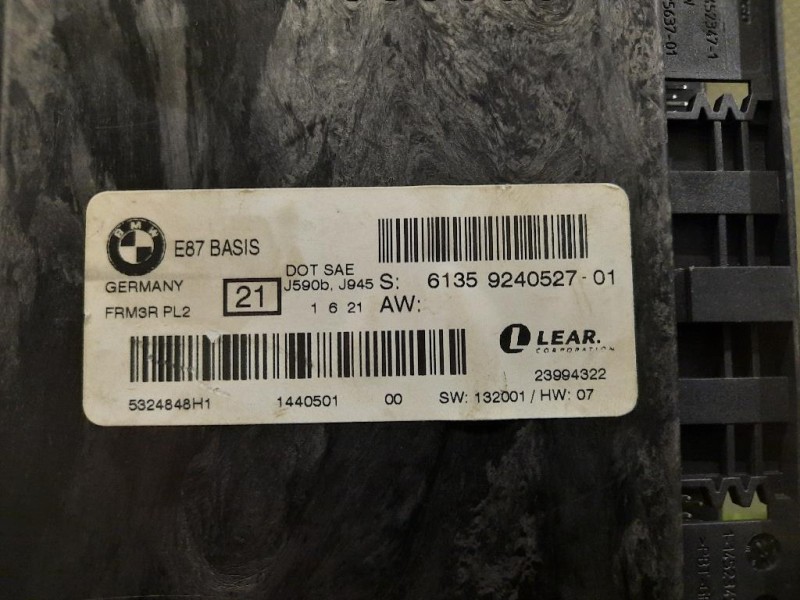 Centralina Comfort 61359240527 FRM3R PL2 Bmw Serie 1 E87 Berlina 2005