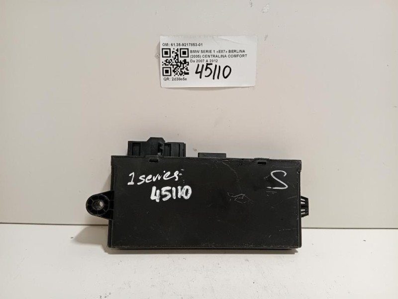 Centralina Comfort 6135-9217853-01 Bmw Serie 1 E87 Berlina 2005