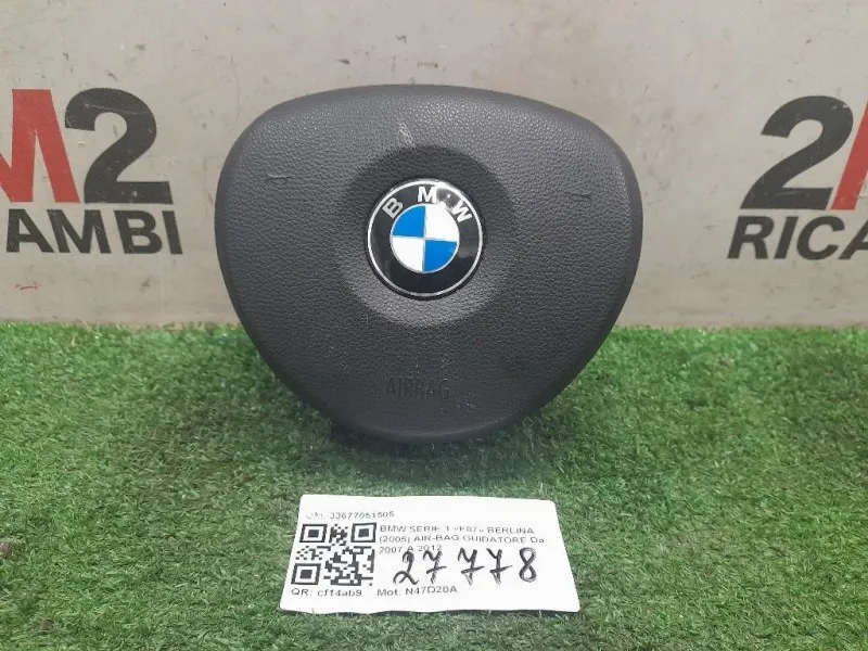 Air-bag Guidatore 33677051503Q Bmw Serie 1 E87 Berlina 2005