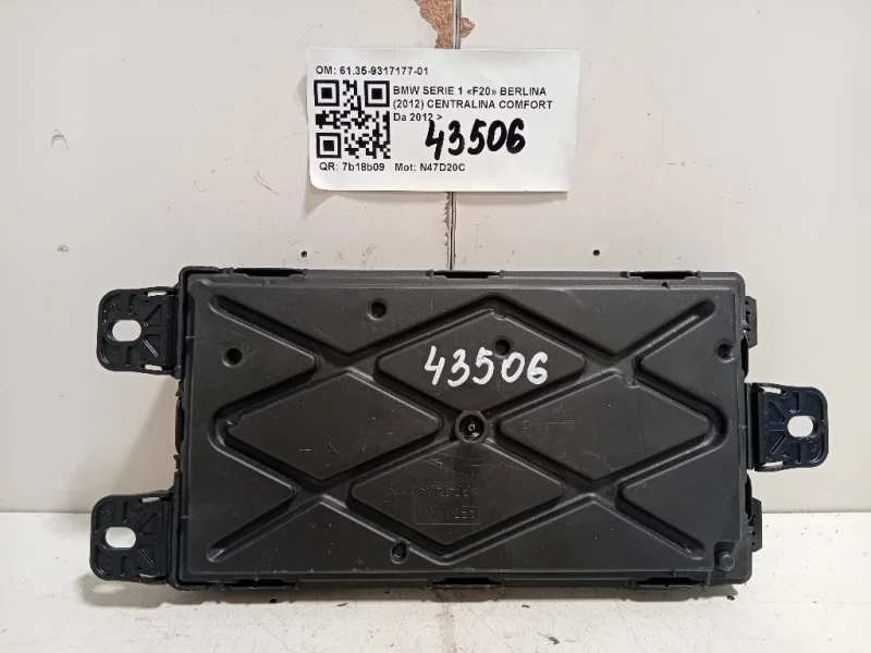 Centralina Comfort 6135-9317177-01 Bmw Serie 1 F20 Berlina 2012