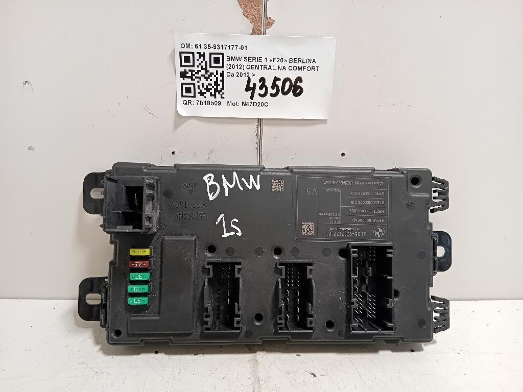 Centralina Comfort 6135-9317177-01 Bmw Serie 1 F20 Berlina 2012