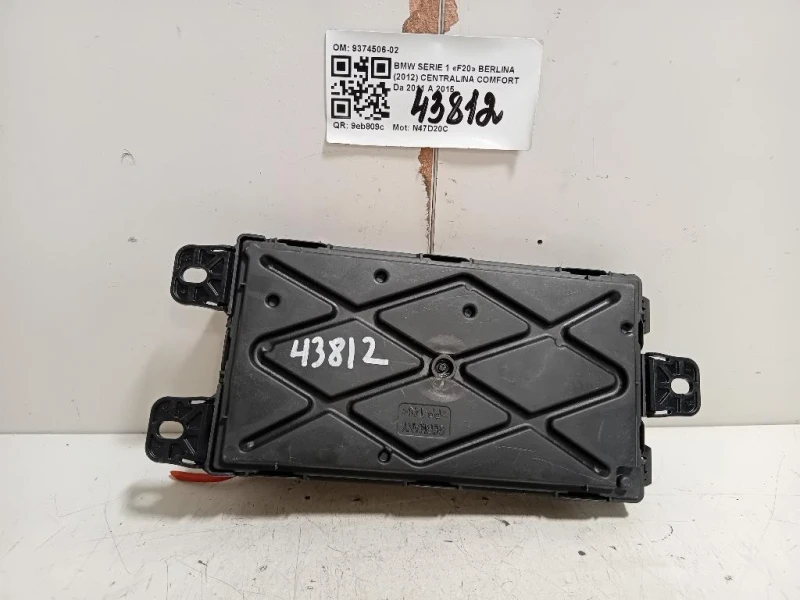 Centralina Comfort 9374506-02 Bmw Serie 1 F20 Berlina 2012