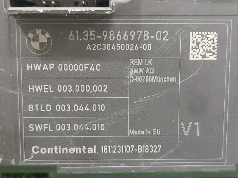 Centralina Comfort 6135-9866978-02 Bmw Serie 1 F20 Berlina 2012