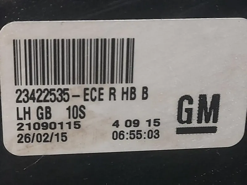 Fanale POST SX 23422535 Opel Insignia A 2009