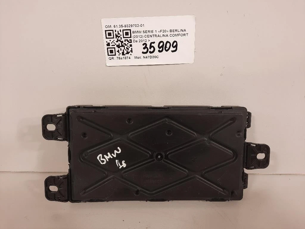 Centralina Comfort 6135-9329702-01 Bmw Serie 1 F20 Berlina 2012