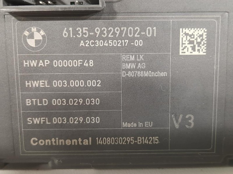 Centralina Comfort 6135-9329702-01 Bmw Serie 1 F20 Berlina 2012