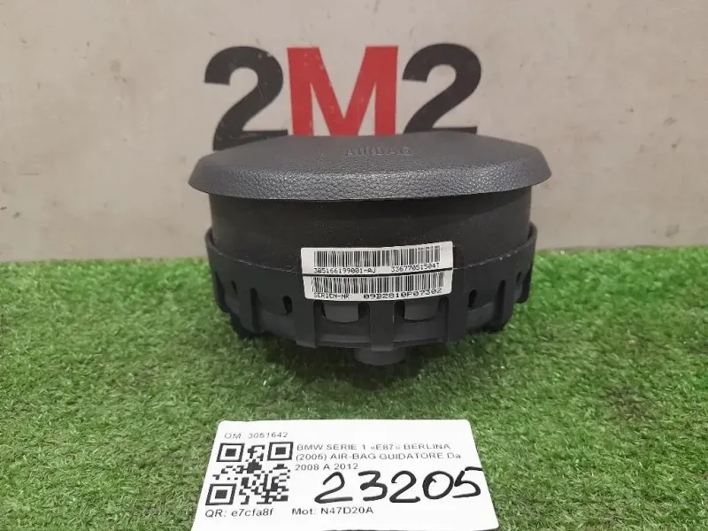 Air-bag Guidatore 3051642 Bmw Serie 1 E87 Berlina 2005