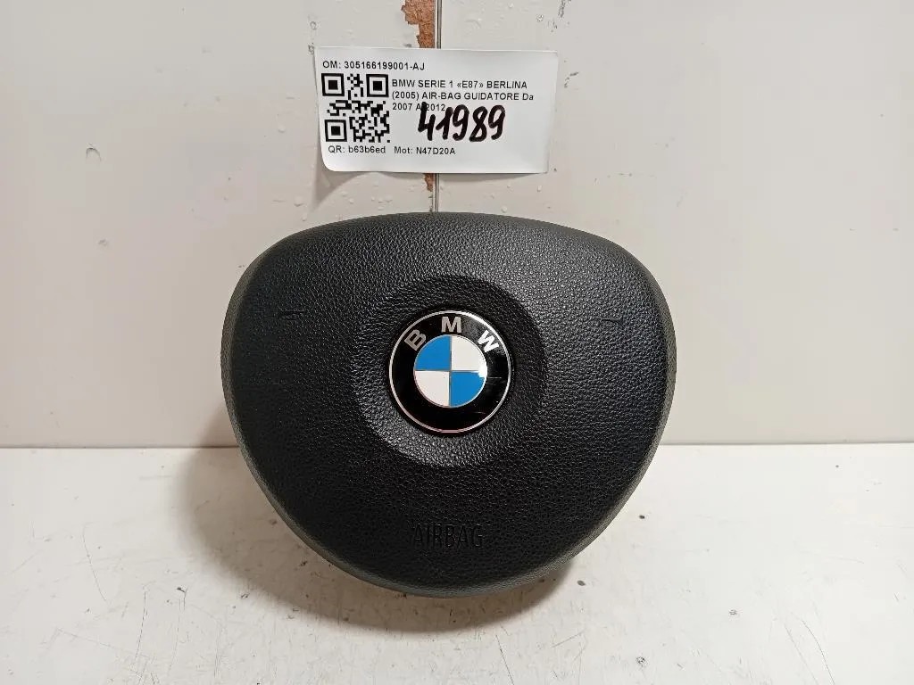 Air-bag Guidatore 305166199001-AJ Bmw Serie 1 E87 Berlina 2005