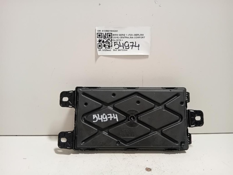 Centralina Comfort 6135681933201 Bmw Serie 1 F20 Berlina 2015