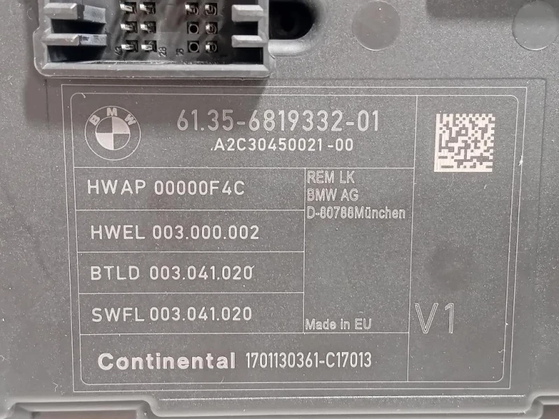 Centralina Comfort 6135681933201 Bmw Serie 1 F20 Berlina 2015