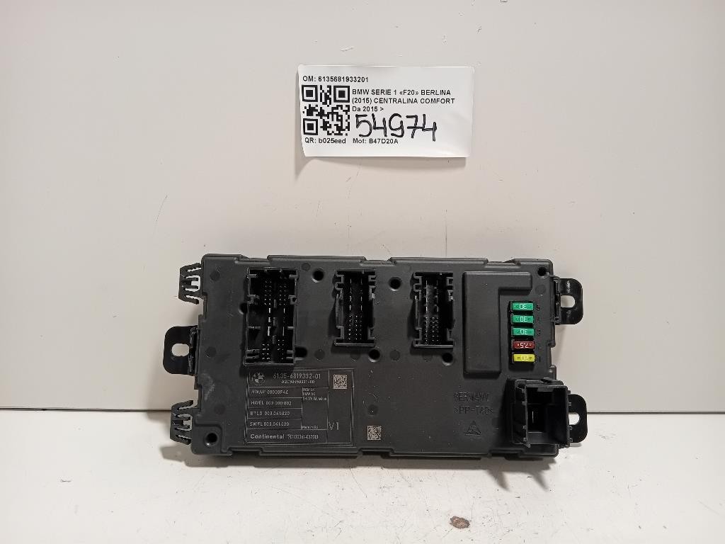 Centralina Comfort 6135681933201 Bmw Serie 1 F20 Berlina 2015