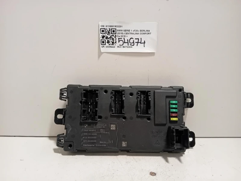 Centralina Comfort 6135681933201 Bmw Serie 1 F20 Berlina 2015