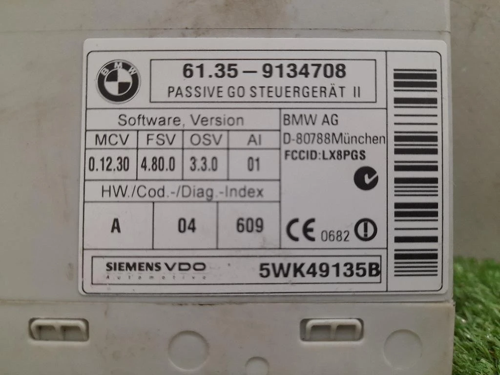 Centralina Comfort 61359134708 PASSIVE GO Bmw Serie 3 E90 Berlina 2005